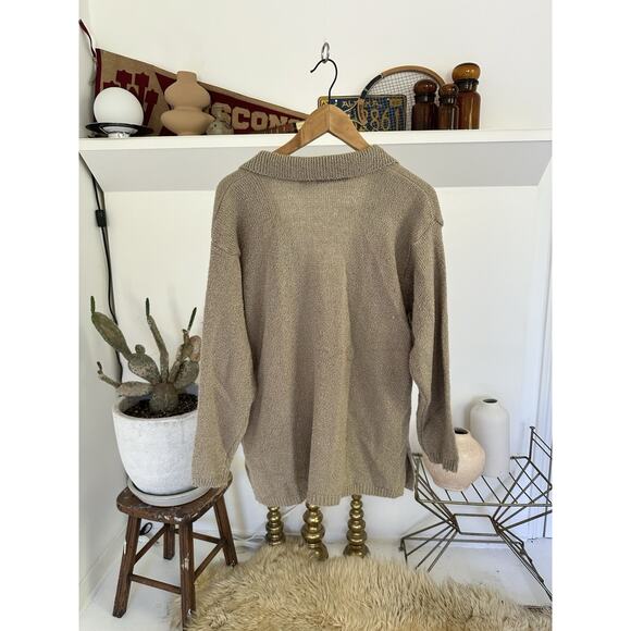 Vintage 90s Carolyn Taylor Knit Cardigan Sweater L - Picture 4 of 4